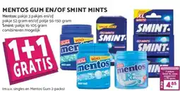 MCD Supermarkt MENTOS GUM EN/OF SMINT MINTS aanbieding