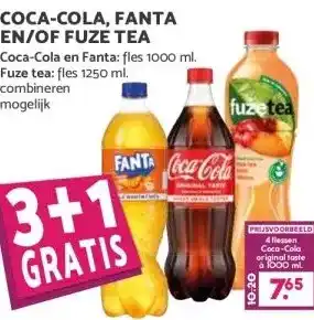 MCD Supermarkt COCA-COLA, FANTA EN/OF FUZE TEA aanbieding