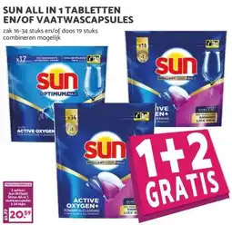 MCD Supermarkt SUN ALL IN 1 TABLETTEN EN/OF VAATWASCAPSULES aanbieding