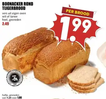 MCD Supermarkt BOONACKER ROND TIJGERBROOD aanbieding