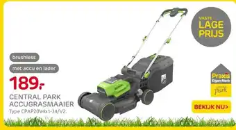 Praxis CENTRAL PARK ACCUGRASMAAIER aanbieding