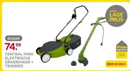 Praxis CENTRAL PARK ELEKTRISCHE GRASMAAIER + TRIMMER aanbieding
