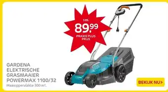 Praxis GARDENA ELEKTRISCHE GRASMAAIER POWERMAX aanbieding