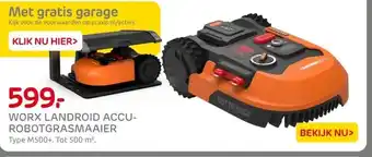 Praxis WORX LANDROID ACCU- ROBOTGRASMAAIER aanbieding