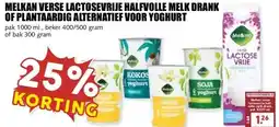MCD Supermarkt MELKAN VERSE LACTOSEVRIJE HALFVOLLE MELK DRANK OF PLANTAARDIG ALTERNATIEF VOOR YOGHURT aanbieding