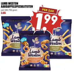 MCD Supermarkt LAMB WESTON AARDAPPELSPECIALITEITEN aanbieding