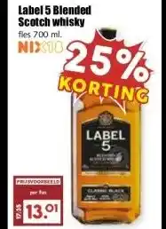 MCD Supermarkt Label 5 Blended Scotch whisky aanbieding