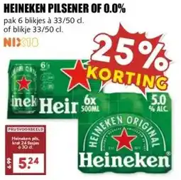 MCD Supermarkt HEINEKEN PILSENER OF 0.0% aanbieding