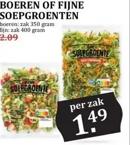 MCD Supermarkt BOEREN OF FIJNE SOEPGROENTEN aanbieding