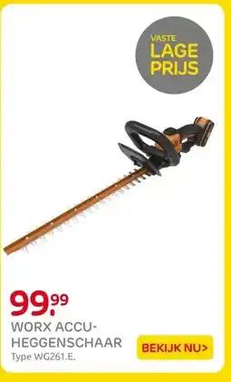 Praxis WORX ACCU- HEGGENSCHAAR aanbieding