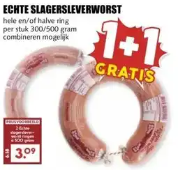 MCD Supermarkt ECHTE SLAGERSLEVERWORST aanbieding