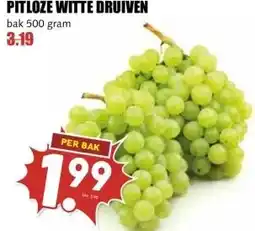 MCD Supermarkt PITLOZE WITTE DRUIVEN aanbieding
