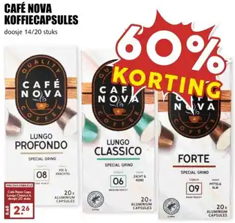 MCD Supermarkt CAFÉ NOVA KOFFIECAPSULES aanbieding