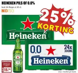 MCD Supermarkt HEINEKEN PILS OF 0.0% aanbieding