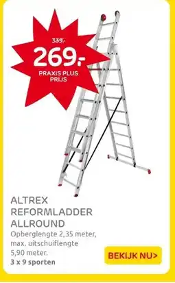 Praxis ALTREX REFORMLADDER ALLROUND aanbieding