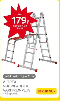 Praxis ALTREX VOUWLADDER VARITREX-PLUS aanbieding