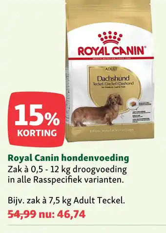 Maxi Zoo Roval Canin hondenvoeding aanbieding