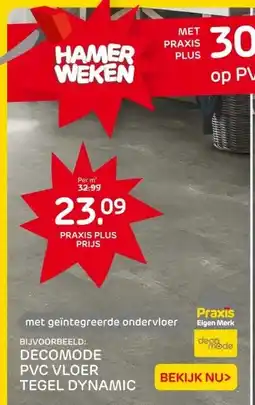 Praxis DECOMODE PVC VLOER TEGEL DYNAMIC aanbieding