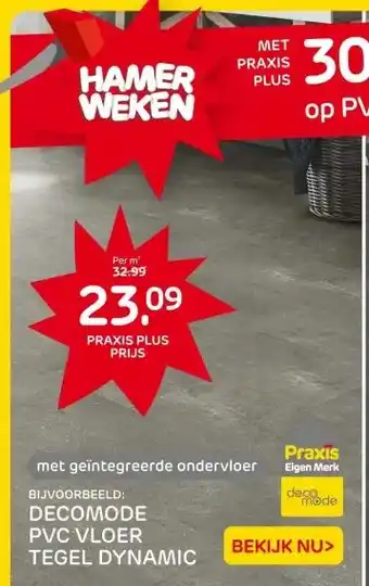 Praxis DECOMODE PVC VLOER TEGEL DYNAMIC aanbieding