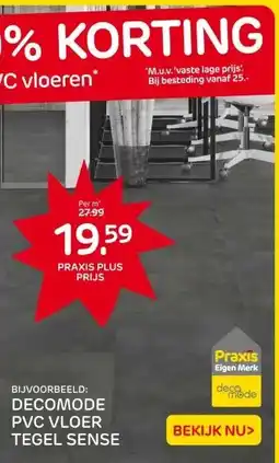 Praxis DECOMODE PVC VLOER TEGEL SENSE aanbieding