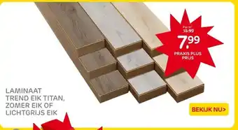 Praxis LAMINAAT TREND EIK TITAN, ZOMER EIK OF LICHTGRIJS EIK aanbieding