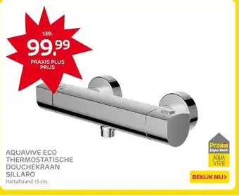Praxis AQUAVIVE ECO THERMOSTATISCHE DOUCHEKRAAN SILLARO aanbieding