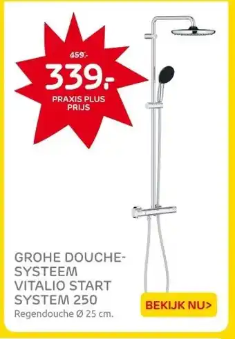Praxis GROHE DOUCHE- SYSTEEM VITALIO START SYSTEM 250 aanbieding