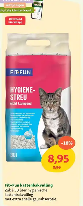 Maxi Zoo Fit+Fun kattenbakvulling aanbieding