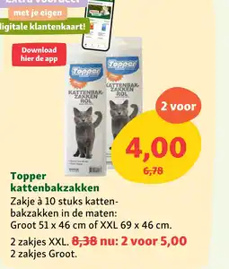 Maxi Zoo Topper kattenbakzakken aanbieding