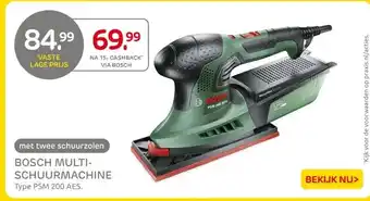 Praxis BOSCH MULTI- SCHUURMACHINE aanbieding