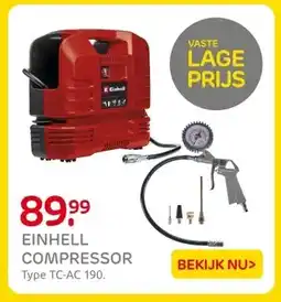 Praxis EINHELL COMPRESSOR aanbieding