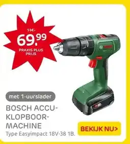 Praxis BOSCH ACCU- KLOPBOOR- MACHINE aanbieding