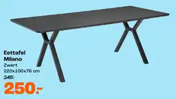 Kwantum Eettafel Milano aanbieding