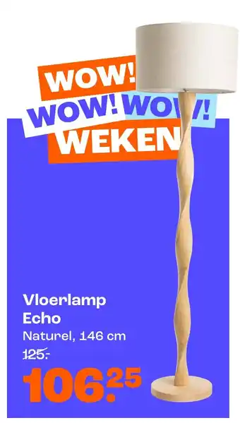 Kwantum Vloerlamp Echo aanbieding