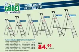 Kluswijs ALTREX DOUBLE DECKER HUISHOUDTRAP aanbieding