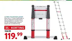 Kluswijs ALTREX TELESCOOPLADDER aanbieding