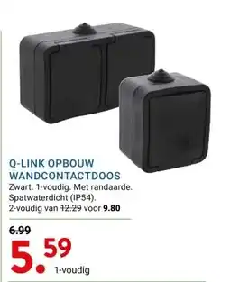 Kluswijs Q-LINK OPBOUW WANDCONTACTDOOS aanbieding