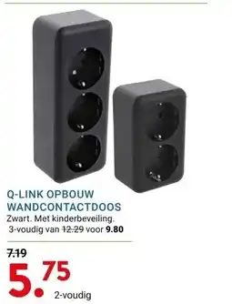 Kluswijs Q-LINK OPBOUW WANDCONTACTDOOS aanbieding