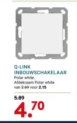 Kluswijs Q-LINK INBOUWSCHAKELAAR aanbieding