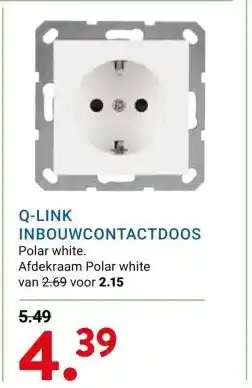 Kluswijs Q-LINK INBOUWCONTACTDOOS aanbieding