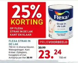 Kluswijs FLEXA STRAK IN DE LAK aanbieding