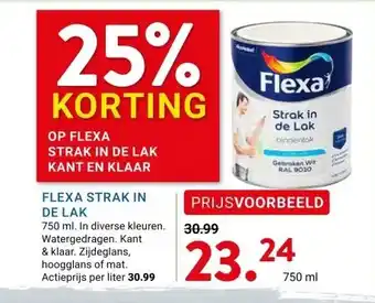 Kluswijs FLEXA STRAK IN DE LAK aanbieding
