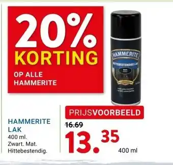 Kluswijs HAMMERITE LAK aanbieding