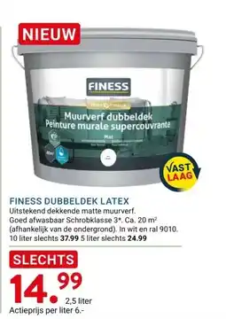Kluswijs FINESS DUBBELDEK LATEX aanbieding