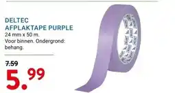 Kluswijs DELTEC AFPLAKTAPE PURPLE aanbieding