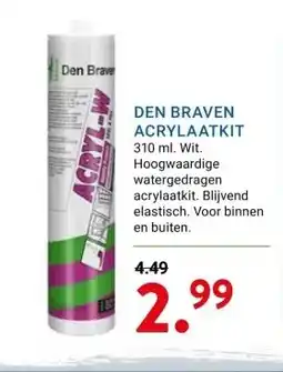 Kluswijs DEN BRAVEN ACRYLAATKIT aanbieding