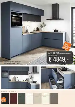 Keukendepot EASY TOLEDO Fjordblauw ultramat aanbieding