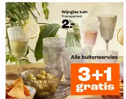 Kwantum Wijnglas tuin aanbieding