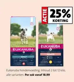 Intratuin Eukanuba hondenvoeding. aanbieding