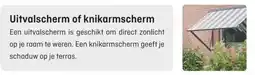 Hubo Uitvalscherm of knikarmscherm aanbieding